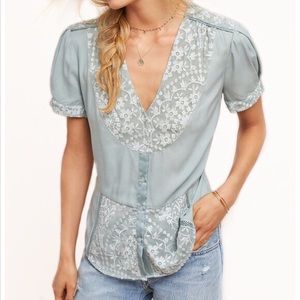 Anthropologie Tiny Talia Button-Down Top